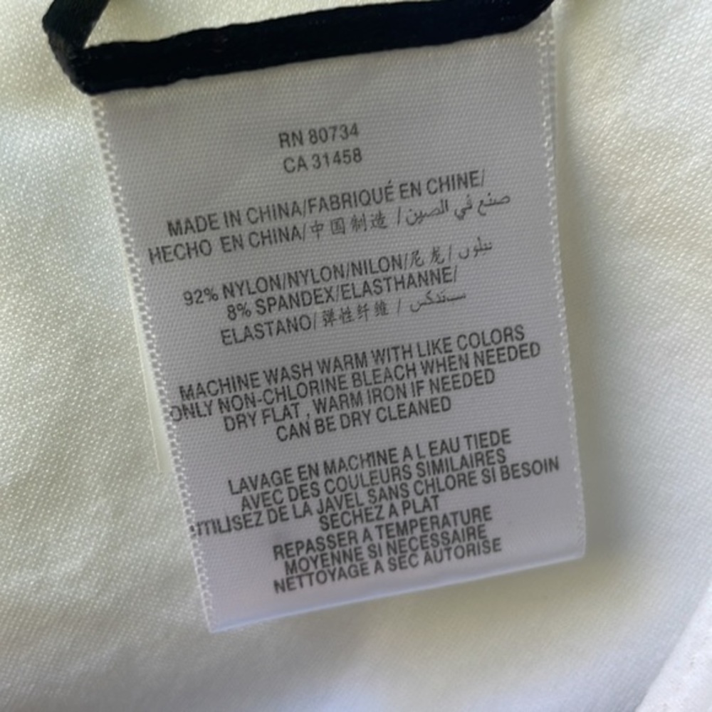 BCBGMaxAzria top with built-in bra and shoulder pads XS or Small - Picture 4 of 11